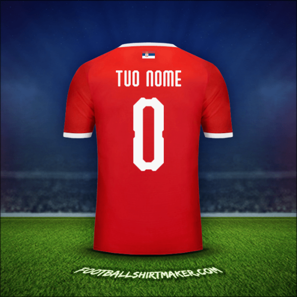 Maglia Serbia 2018 -  tuo nome - 0