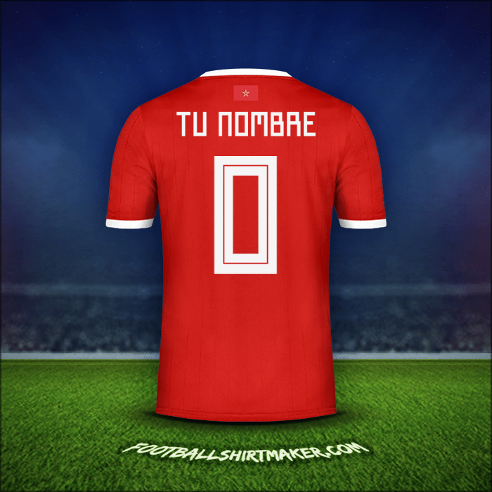 Camiseta Marruecos 2018 -  tu nombre - 0