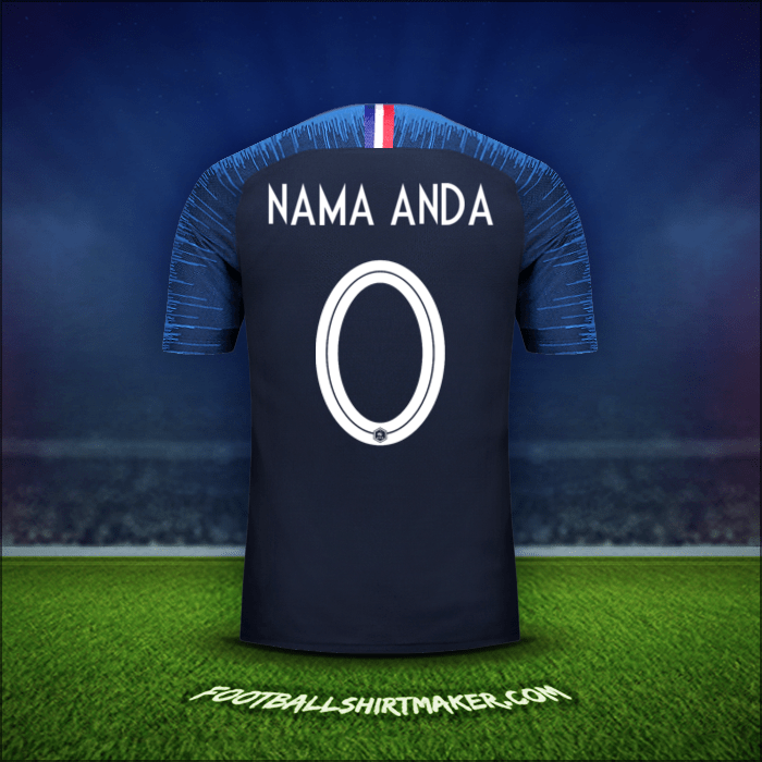 Jersey Prancis 2018 -  nama anda - 0