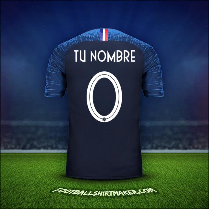 Camiseta Francia 2018 -  tu nombre - 0