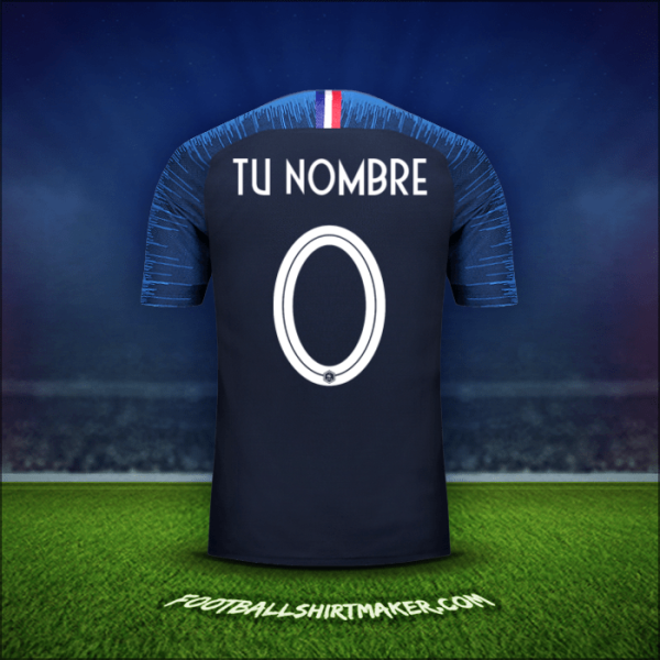 Camiseta Francia 2018 -  tu nombre - 0
