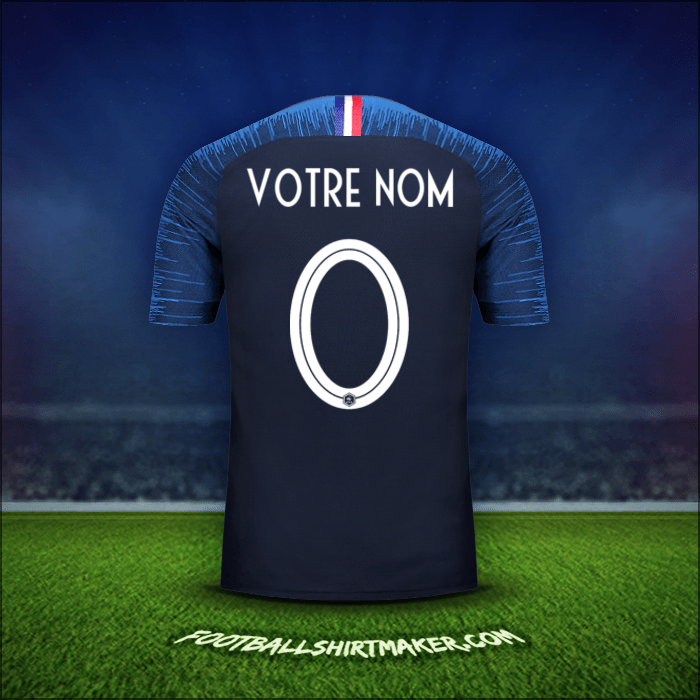Maillot France 2018 -  votre nom - 0