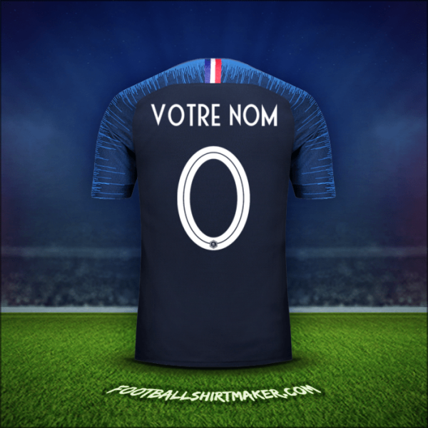 Maillot France 2018 -  votre nom - 0