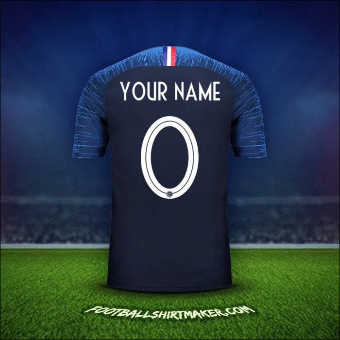 Shirt France 2018 -  your name - 0