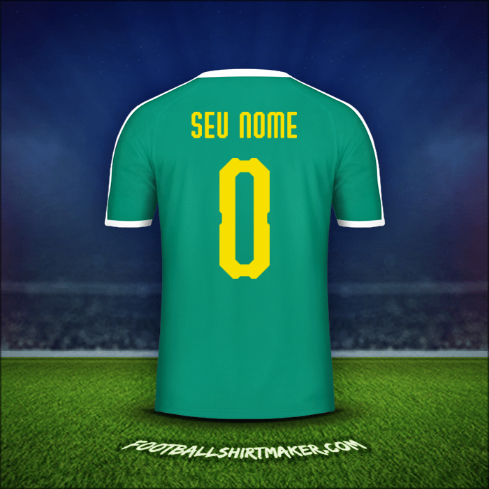 Camisa Senegal 2018 Alternativa -  seu nome - 0