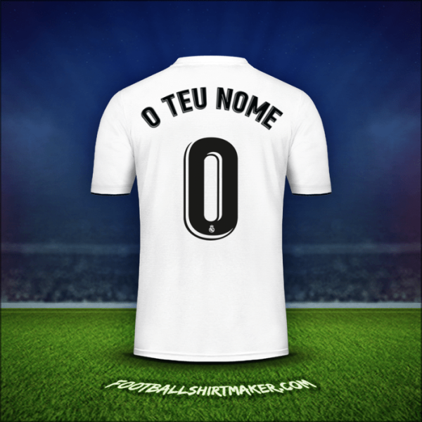 Camisola Real Madrid CF 2018/19 -  o teu nome - 0