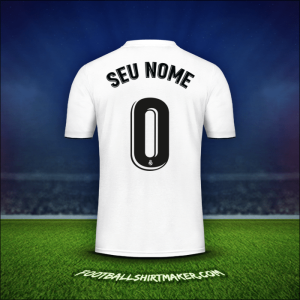 Camisa Real Madrid CF 2018/19 -  seu nome - 0