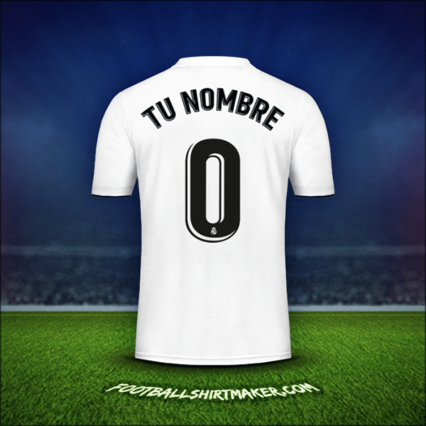 Camiseta Real Madrid CF 2018/19 -  tu nombre - 0