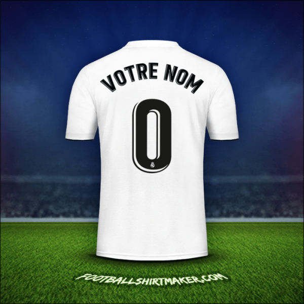 Maillot Real Madrid CF 2018/19 -  votre nom - 0