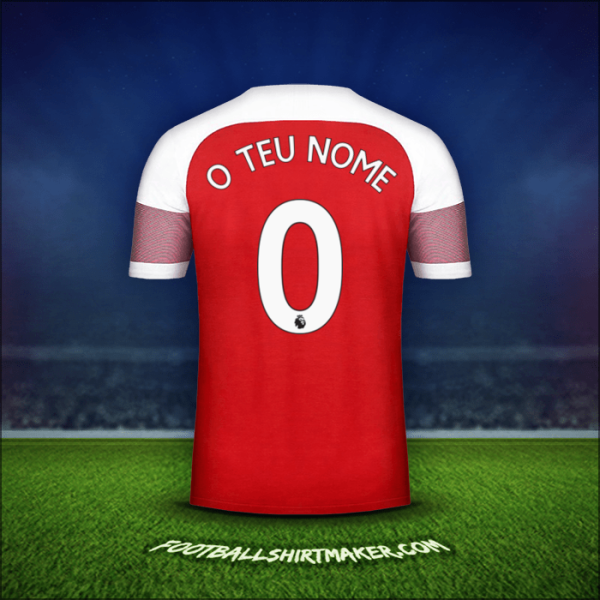 Camisola Arsenal 2018/19 -  o teu nome - 0