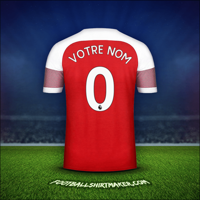 Maillot Arsenal 2018/19 -  votre nom - 0