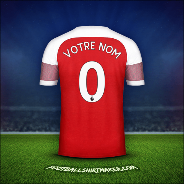 Maillot Arsenal 2018/19 -  votre nom - 0