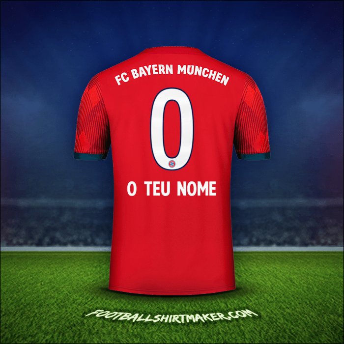Camisola FC Bayern Munchen 2018/19 -  o teu nome - 0