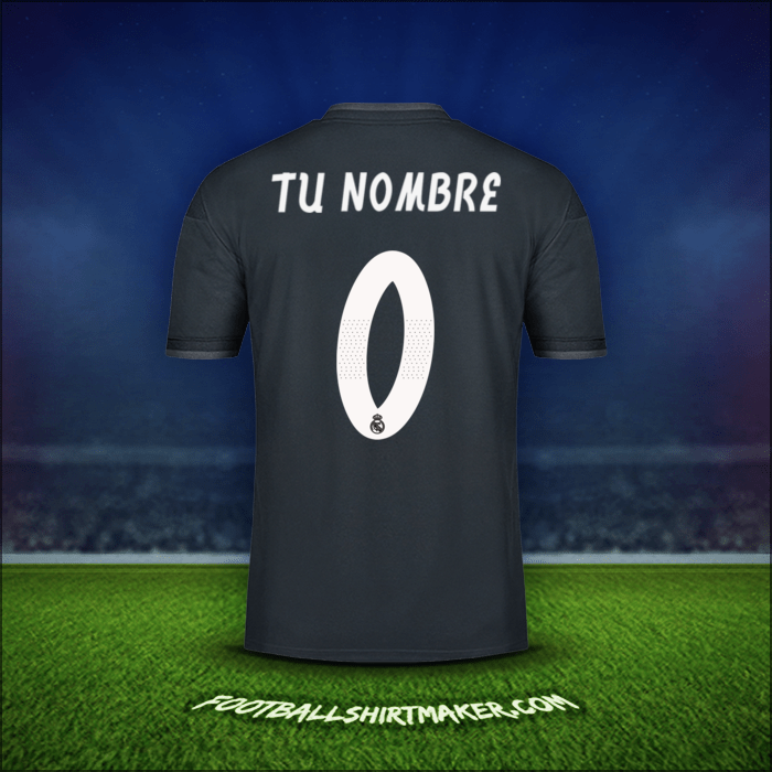 Jersey Real Madrid CF Cup 2018/19 Visita -  tu nombre - 0