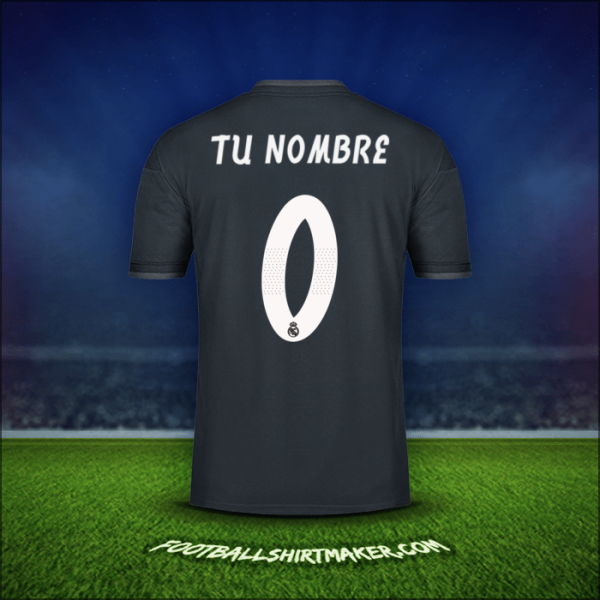 Jersey Real Madrid CF Cup 2018/19 Visita -  tu nombre - 0