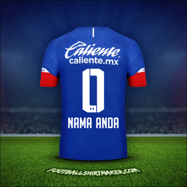 Jersey Cruz Azul 2018/19 -  nama anda - 0