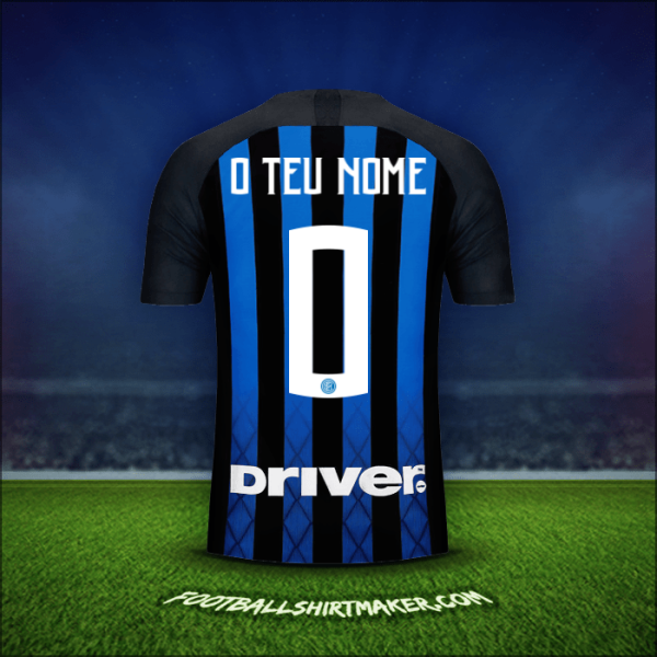 Camisola Inter 2018/19 -  o teu nome - 0