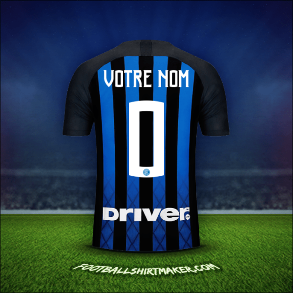 Maillot Inter 2018/19 -  votre nom - 0