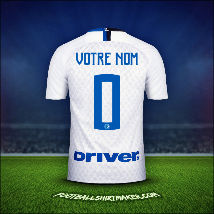 Maillot Inter 2018/19 Extérieur -  votre nom - 0