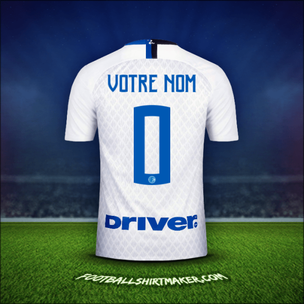 Maillot Inter 2018/19 Extérieur -  votre nom - 0