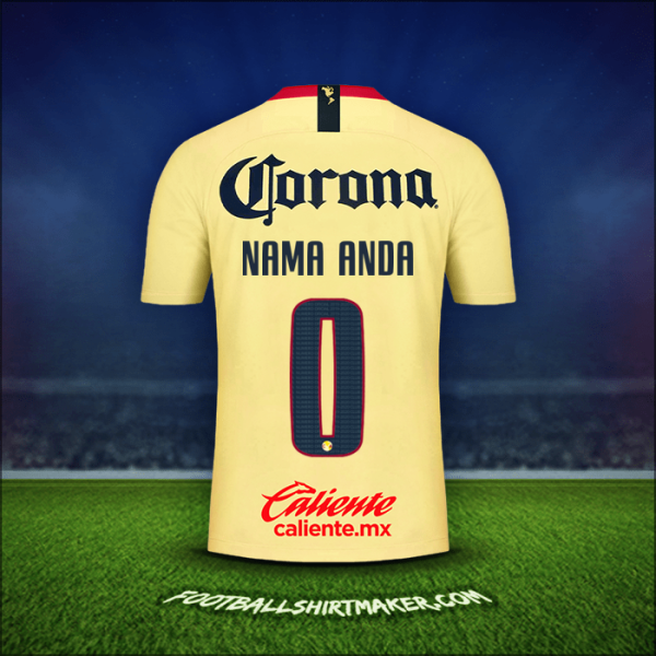 Jersey Club America 2018/19 -  nama anda - 0