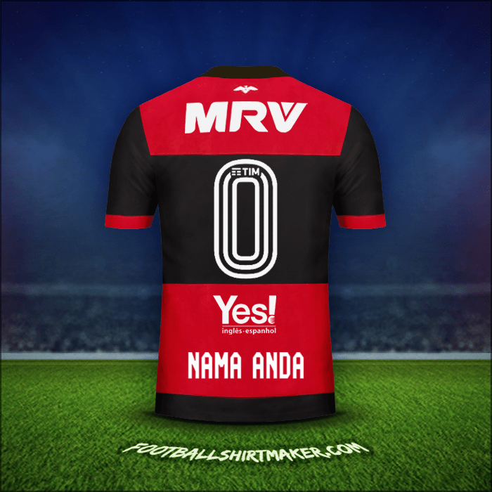 Jersey Flamengo 2017/18 -  nama anda - 0