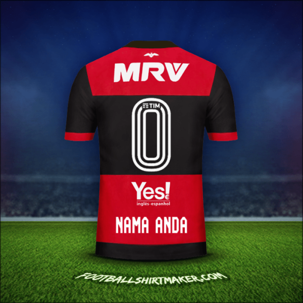 Jersey Flamengo 2017/18 -  nama anda - 0