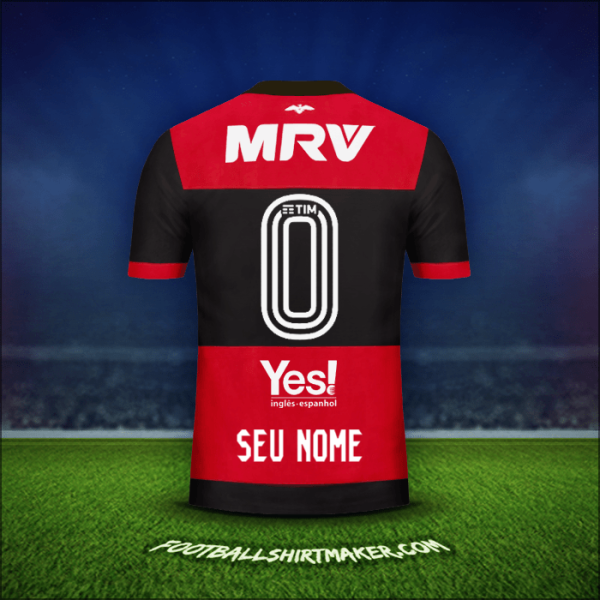 Camisa Flamengo 2017/18 -  seu nome - 0