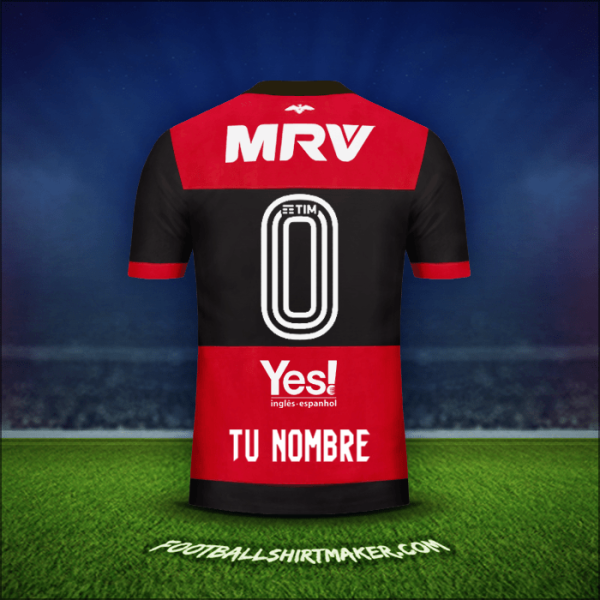 Camiseta Flamengo 2017/18 -  tu nombre - 0