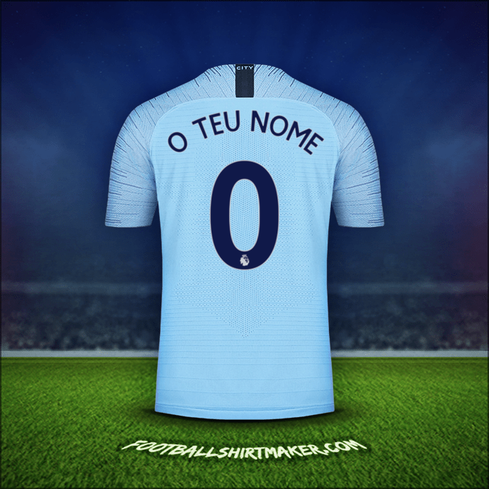 Camisola Manchester City 2018/19 -  o teu nome - 0