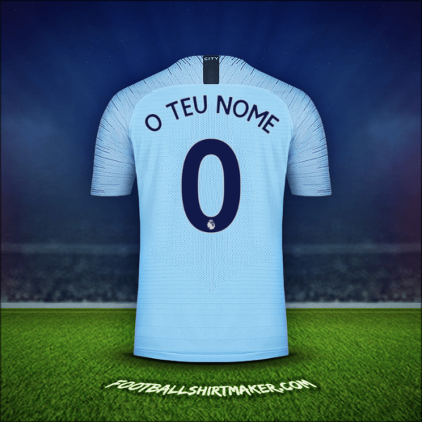 Camisola Manchester City 2018/19 -  o teu nome - 0