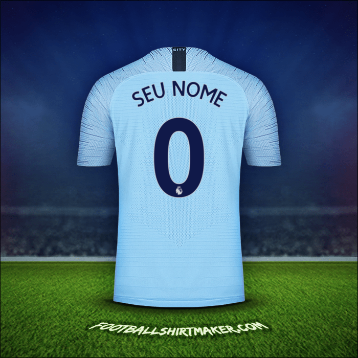 Camisa Manchester City 2018/19 -  seu nome - 0