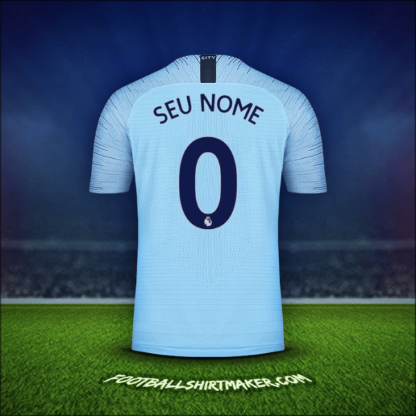 Camisa Manchester City 2018/19 -  seu nome - 0