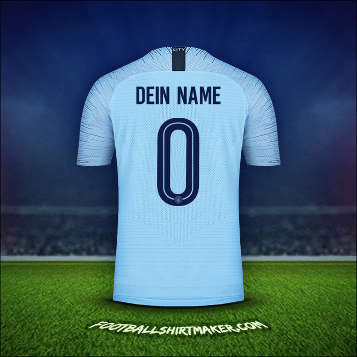 Trikot Manchester City Cup 2018/19 -  dein name - 0