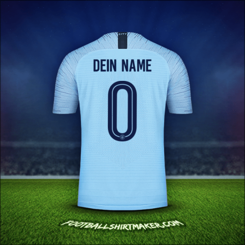 Trikot Manchester City Cup 2018/19 -  dein name - 0