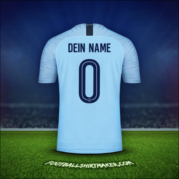 Trikot Manchester City Cup 2018/19 -  dein name - 0