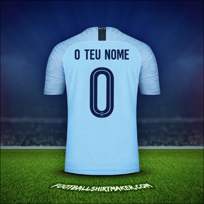Camisola Manchester City Cup 2018/19 -  o teu nome - 0