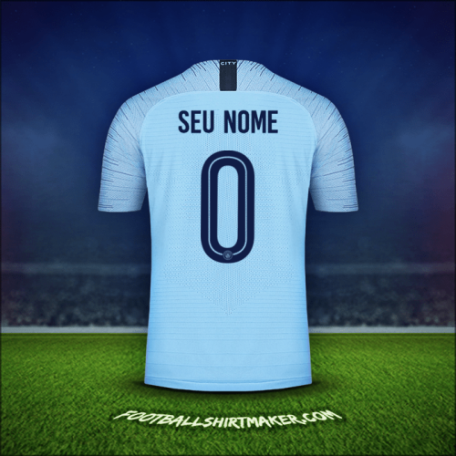 Camisa Manchester City Cup 2018/19 -  seu nome - 0
