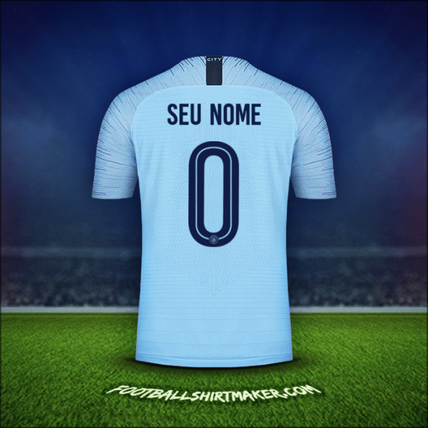 Camisa Manchester City Cup 2018/19 -  seu nome - 0