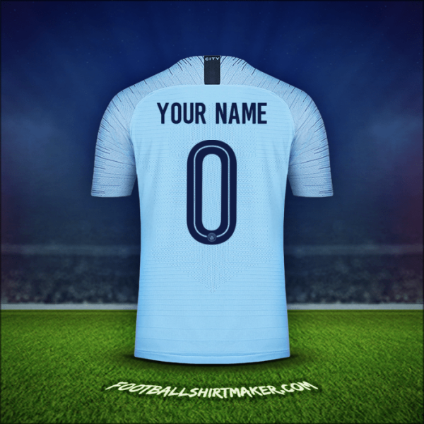 Shirt Manchester City Cup 2018/19 -  your name - 0