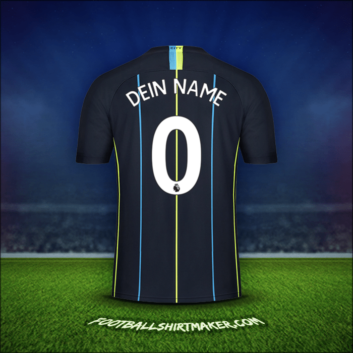 Trikot Manchester City 2018/19 Auswärts -  dein name - 0