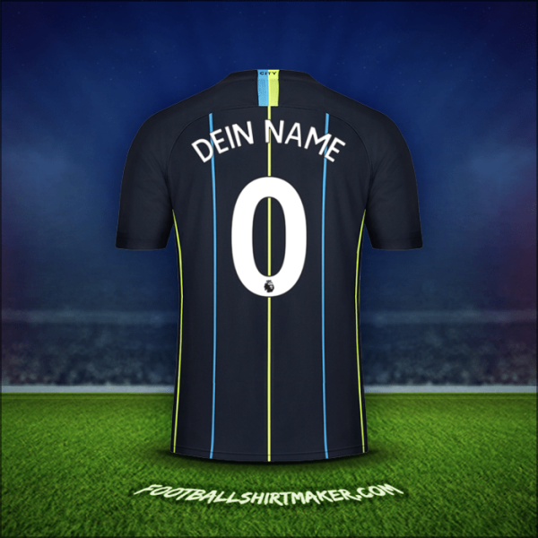 Trikot Manchester City 2018/19 Auswärts -  dein name - 0