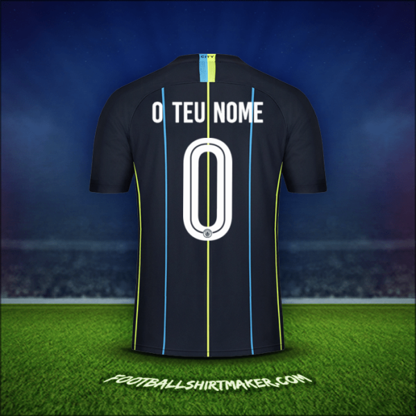 Camisola Manchester City Cup 2018/19 Alternativa -  o teu nome - 0