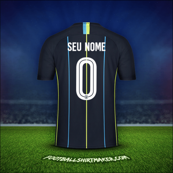 Camisa Manchester City Cup 2018/19 Alternativa -  seu nome - 0