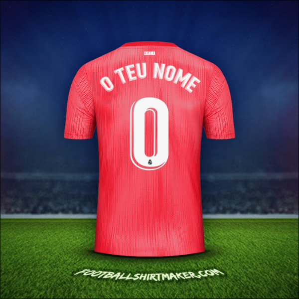 Camisola Real Madrid CF 2018/19 Terceira -  o teu nome - 0