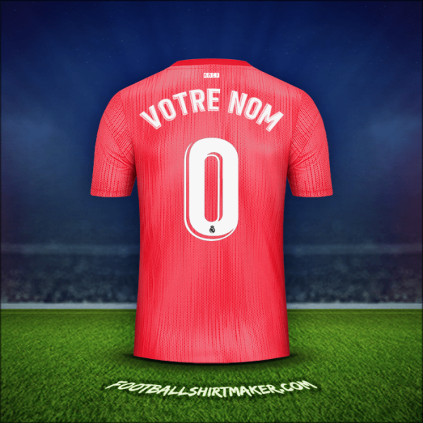 Maillot Real Madrid CF 2018/19 Troisième -  votre nom - 0