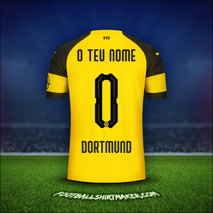 Camisola Borussia Dortmund 2018/19 -  o teu nome - 0