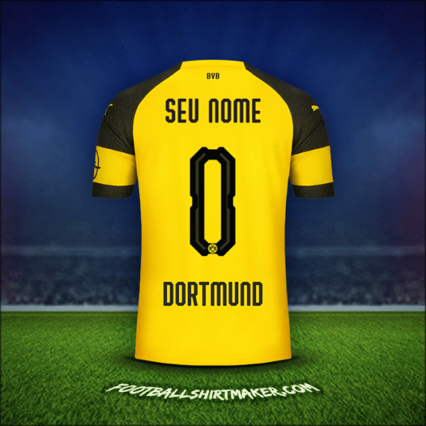 Camisa Borussia Dortmund 2018/19 -  seu nome - 0