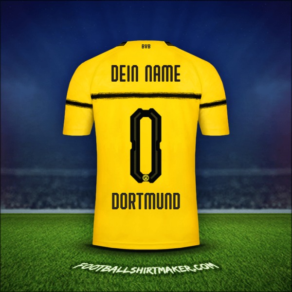 Trikot Borussia Dortmund Cup 2018/19 -  dein name - 0