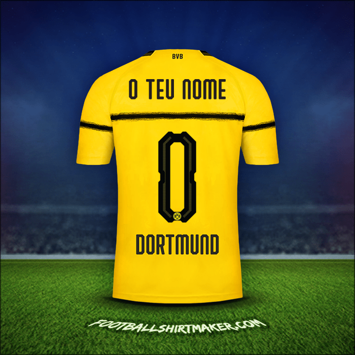 Camisola Borussia Dortmund Cup 2018/19 -  o teu nome - 0
